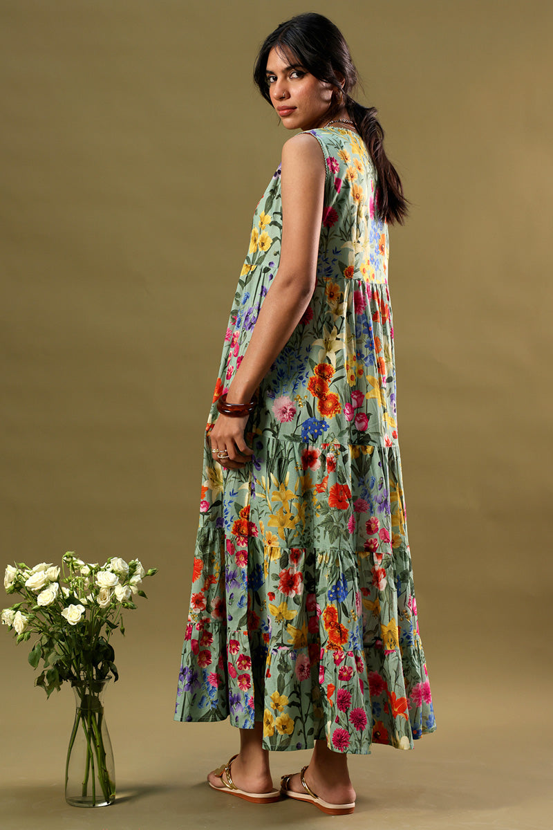Soft Spring Tiered Dress