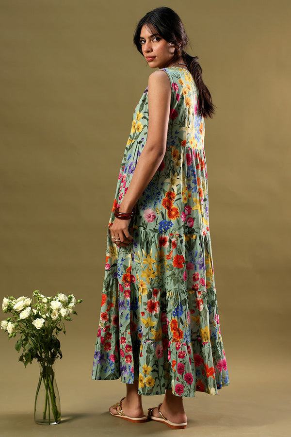 Soft Spring Tiered Dress