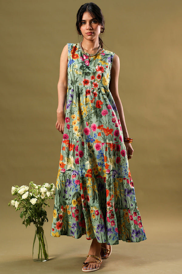 Soft Spring Tiered Dress