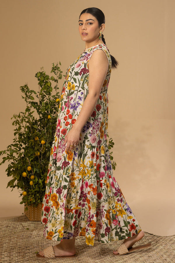 Soft Spring Tiered Dress