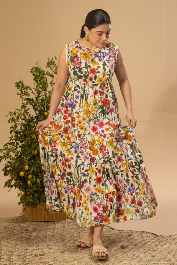 Soft Spring Tiered Dress