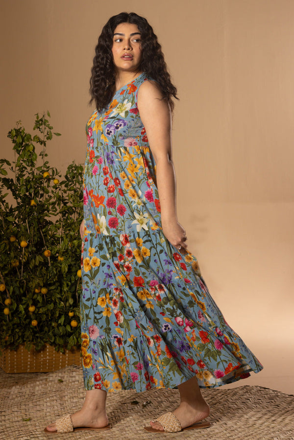 Soft Spring Tiered Dress