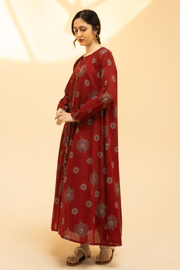 Bloom Veil Printed Dress