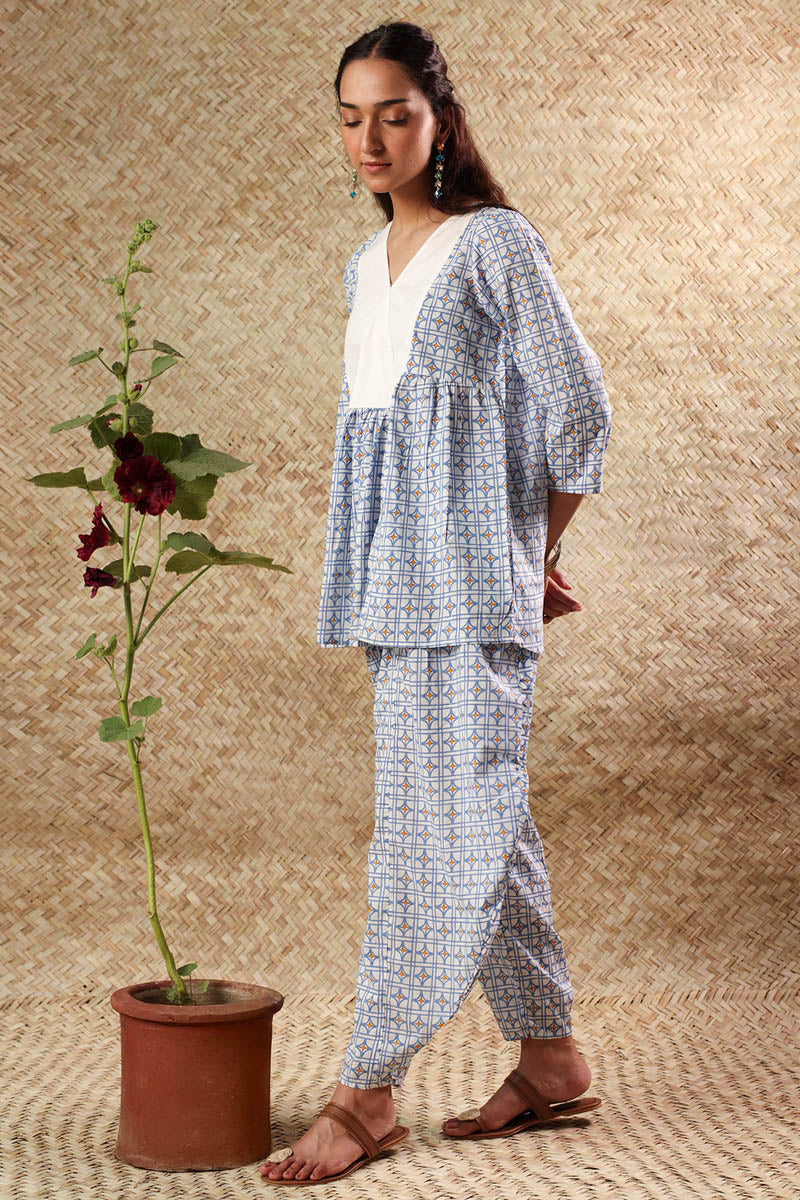 Crossline printed Set