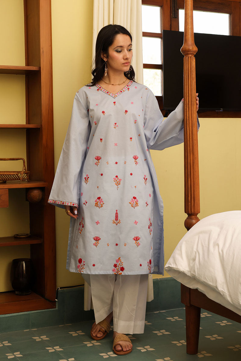 Embroidered Bloom Kurti