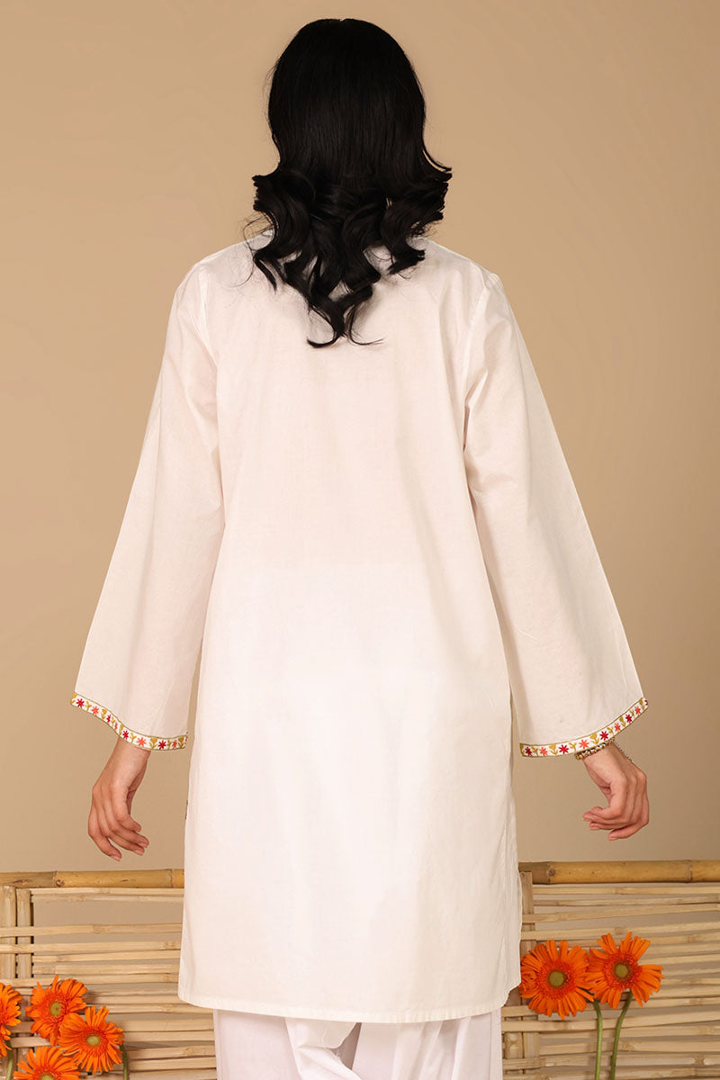 Embroidered Bloom Kurti