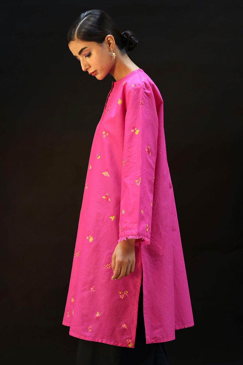 Phool Embroidered Kurti