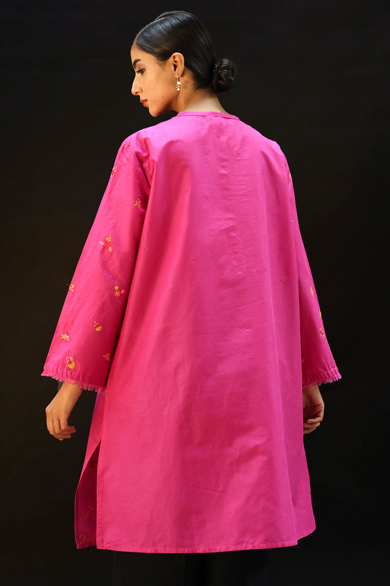Phool Embroidered Kurti