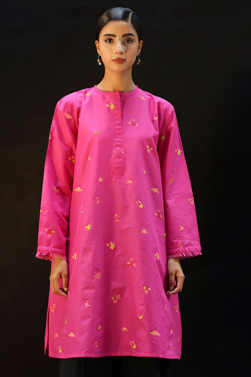 Phool Embroidered Kurti