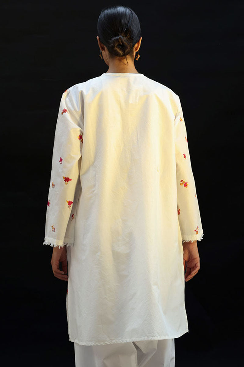 Phool Embroidered Kurti