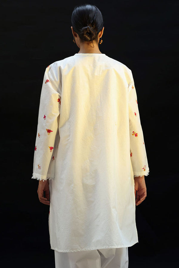 Phool Embroidered Kurti