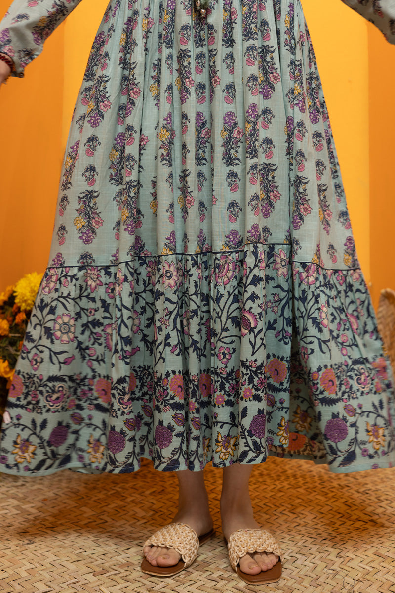 Bloom Drift Tiered Dress