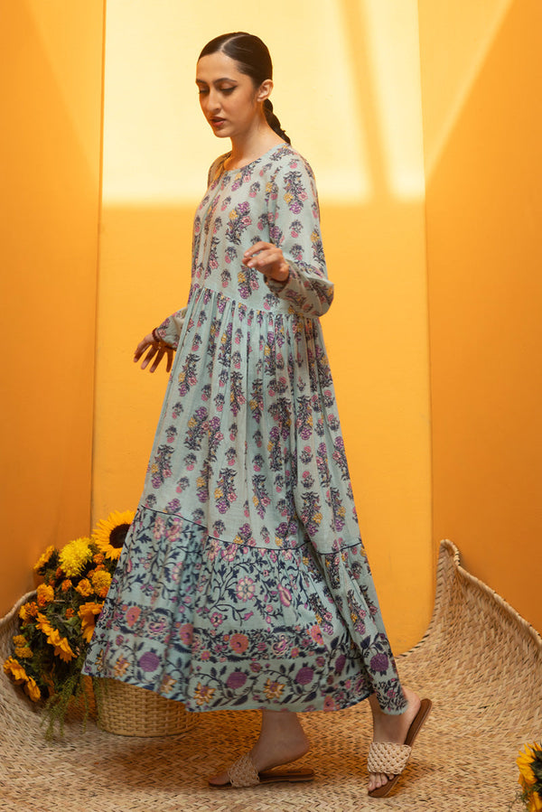 Bloom Drift Tiered Dress