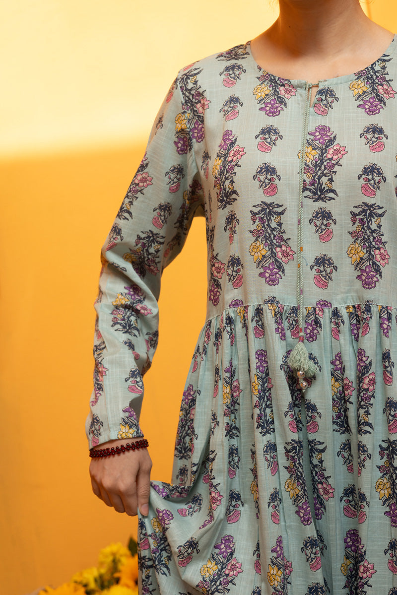 Bloom Drift Tiered Dress