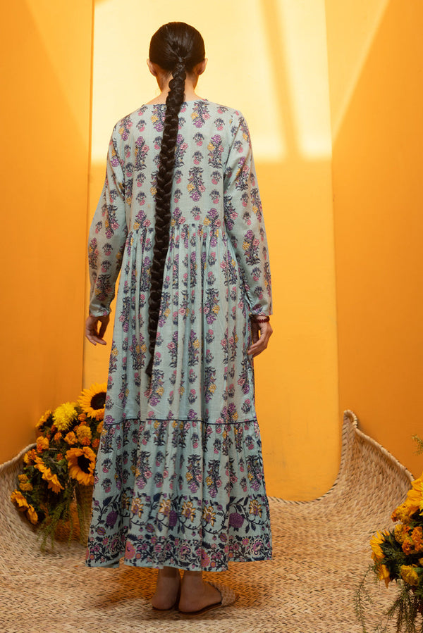 Bloom Drift Tiered Dress