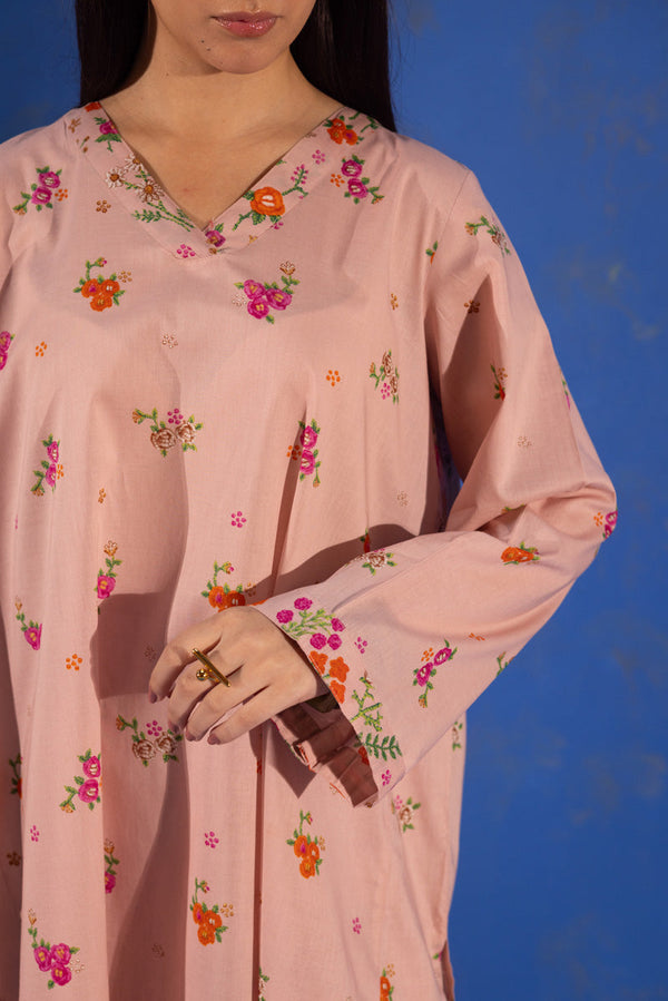 Printed Floral Farshi Set