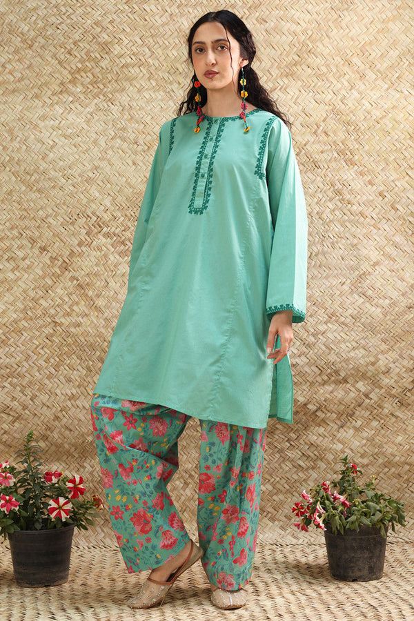 Floral Embroidered Set