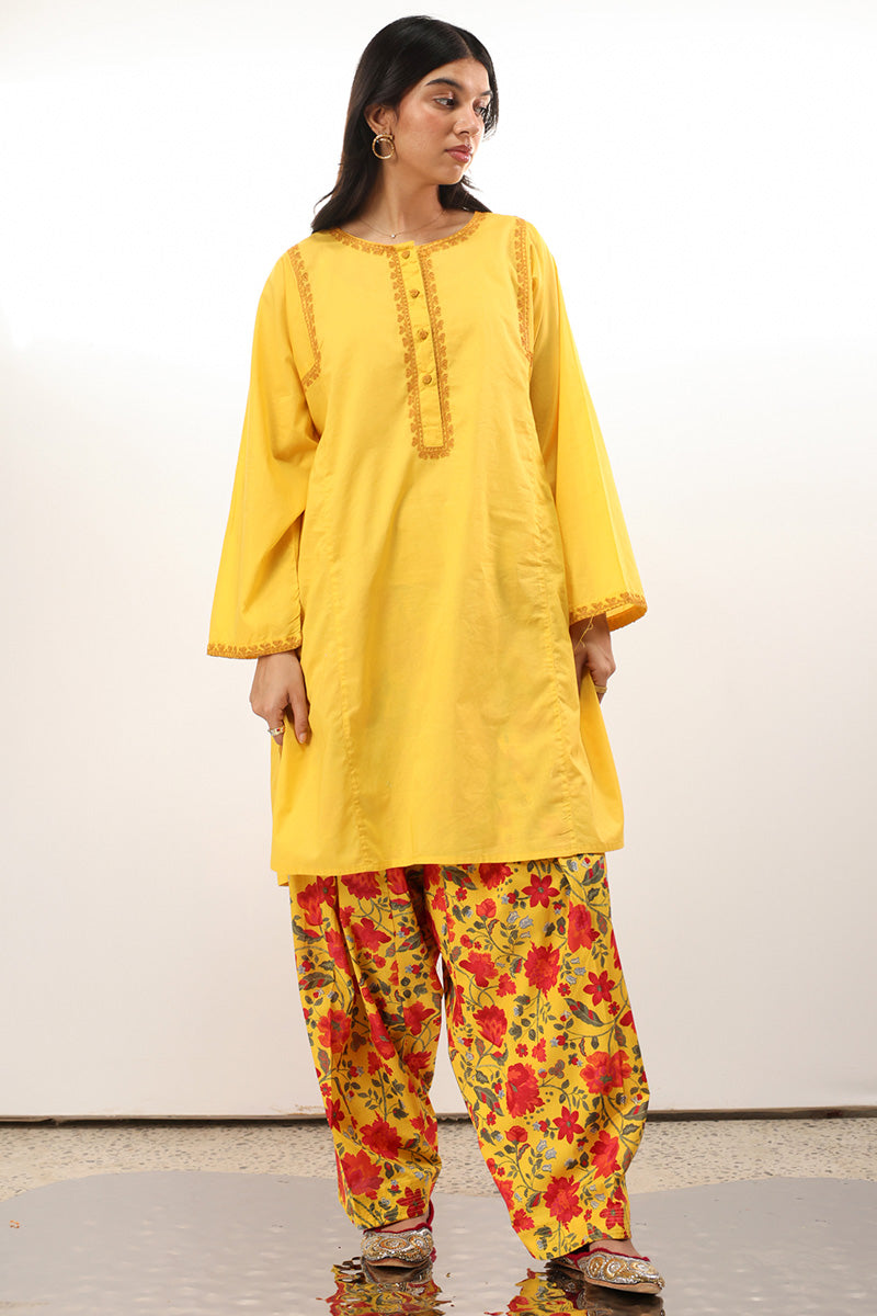 Floral Embroidered Set