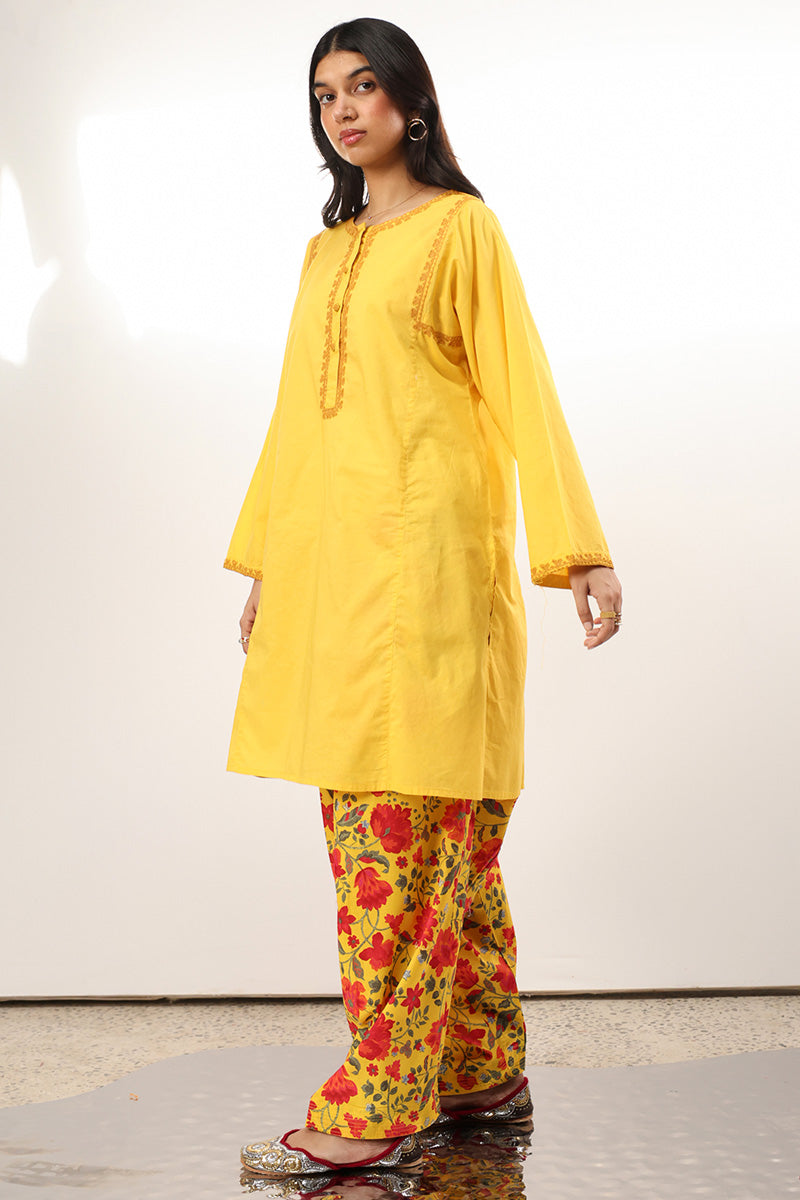 Floral Embroidered Set