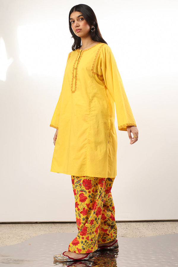 Floral Embroidered Set