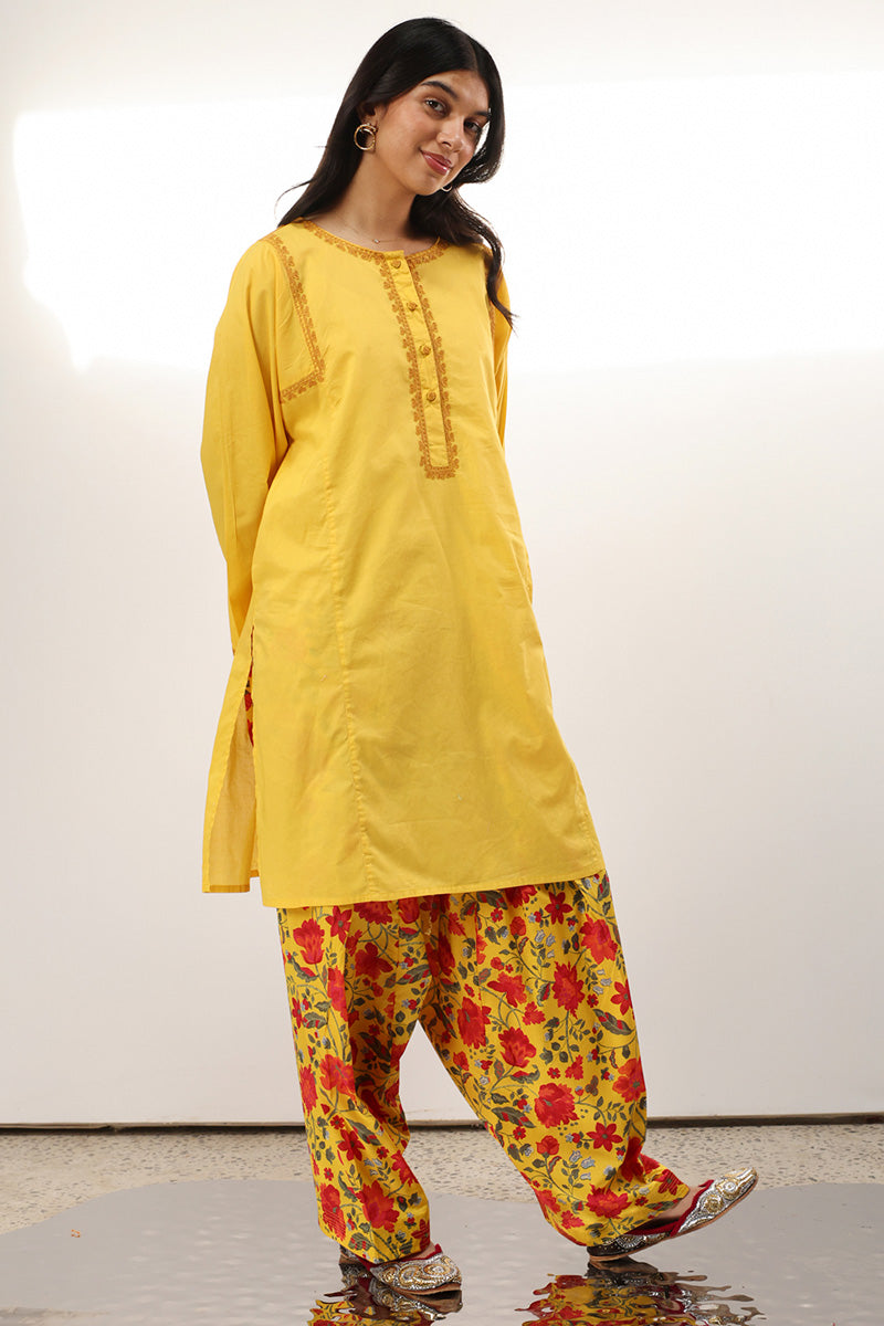 Floral Embroidered Set