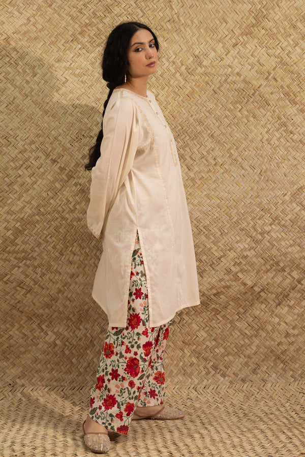 Floral Embroidered Set