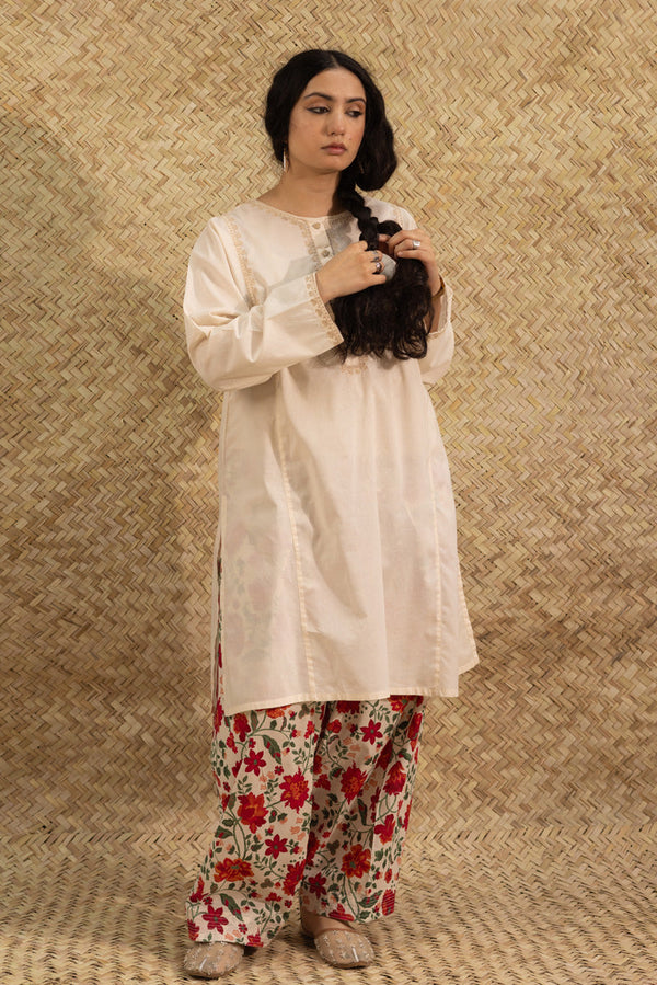 Floral Embroidered Set