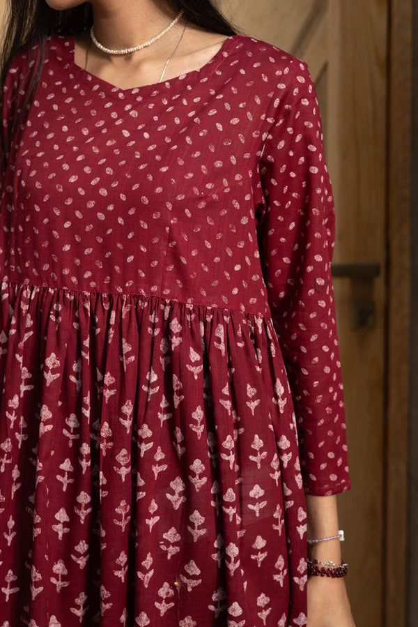 Indie Block Printed Dress