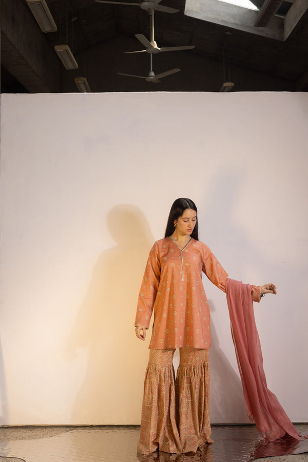 Soft Mandana Gharara Set