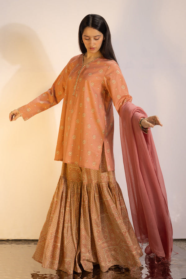 Soft Mandana Gharara Set