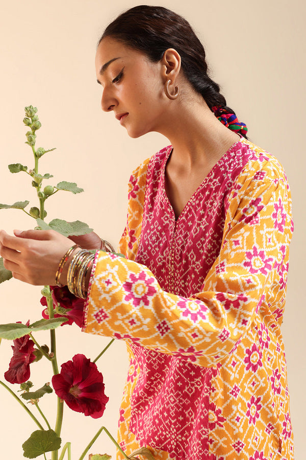 Rang Patola Farshi Set