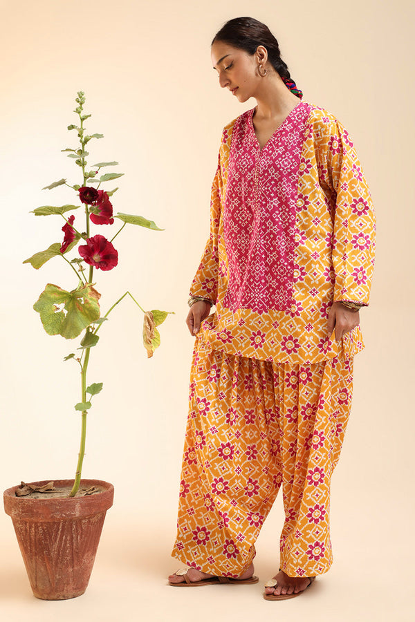 Rang Patola Farshi Set