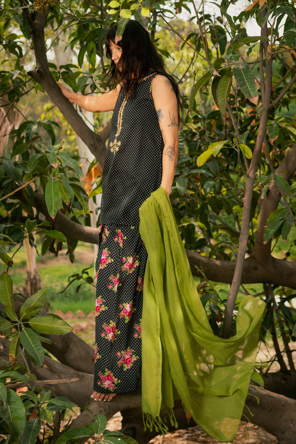 Retro Rose Printed Set