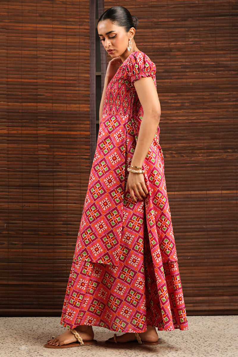 Patola Tales Smocked Dress