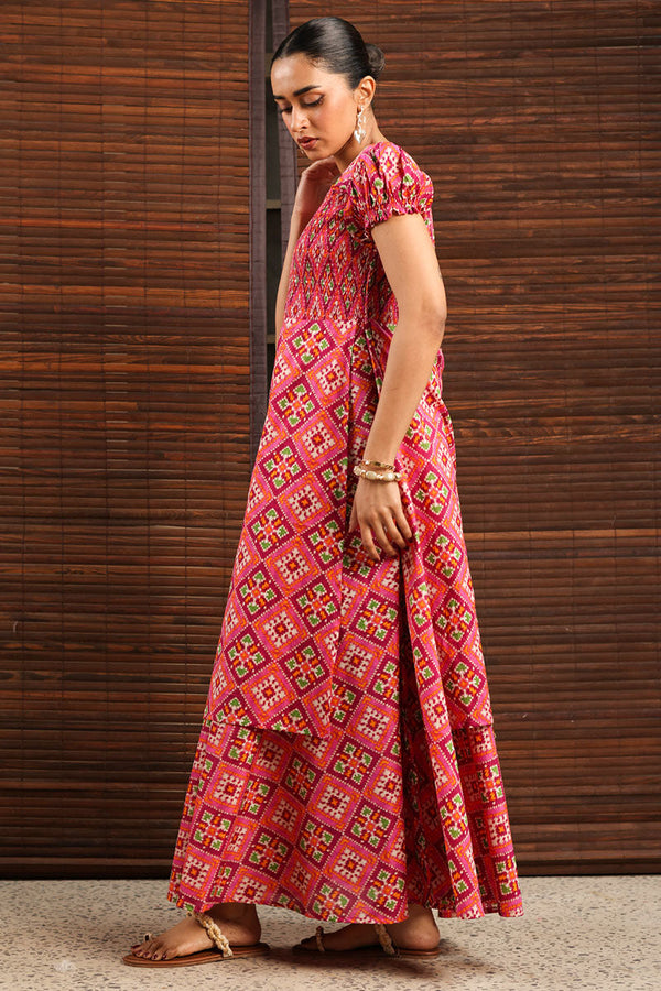 Patola Tales Smocked Dress