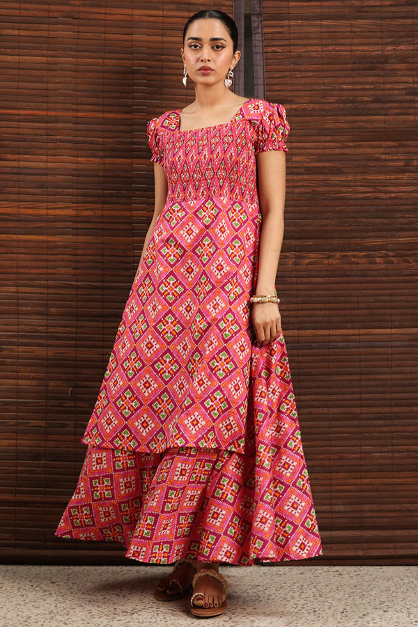 Patola Tales Smocked Dress