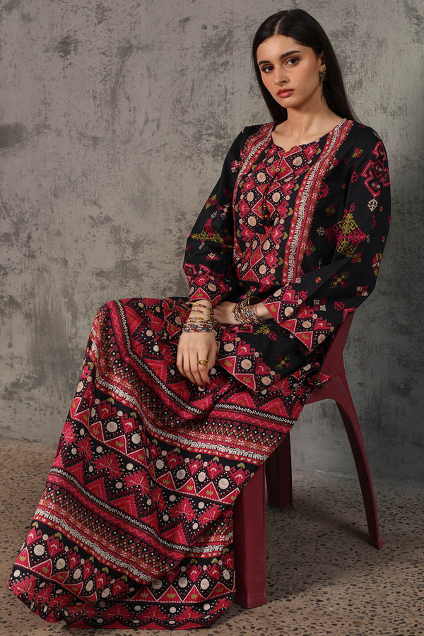 Printed Phulkari Skirt Set