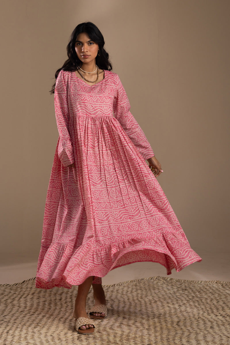 Chunari Charm Tiered Dress