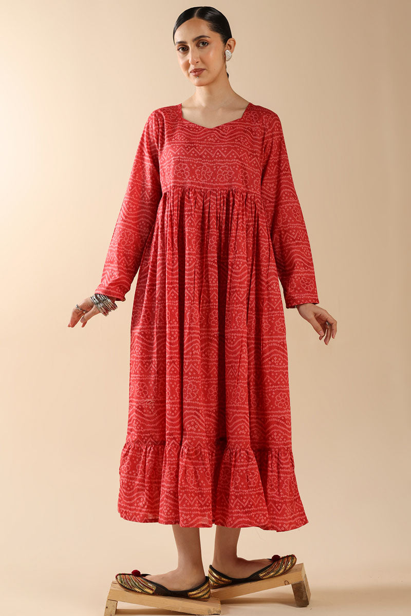 Chunari Charm Tiered Dress