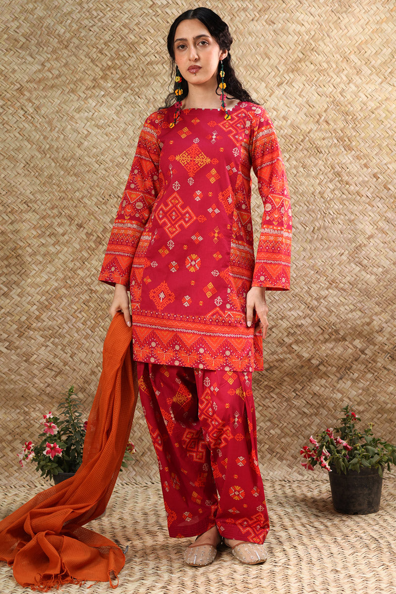 Phulkari Printed Set