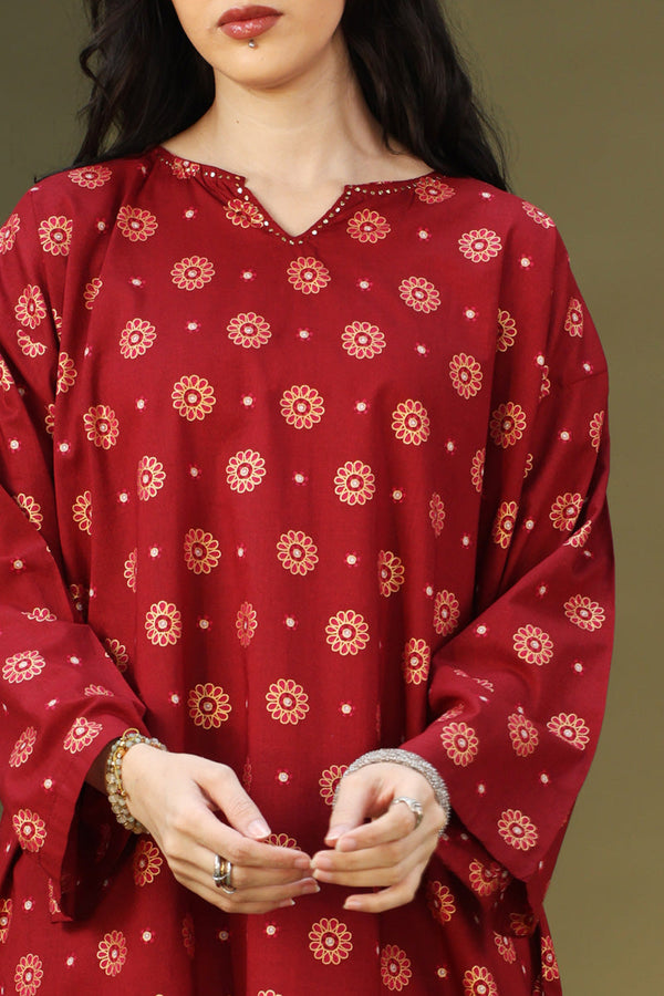 Mukaish Floral Burst Set