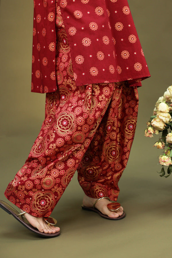 Mukaish Floral Burst Set