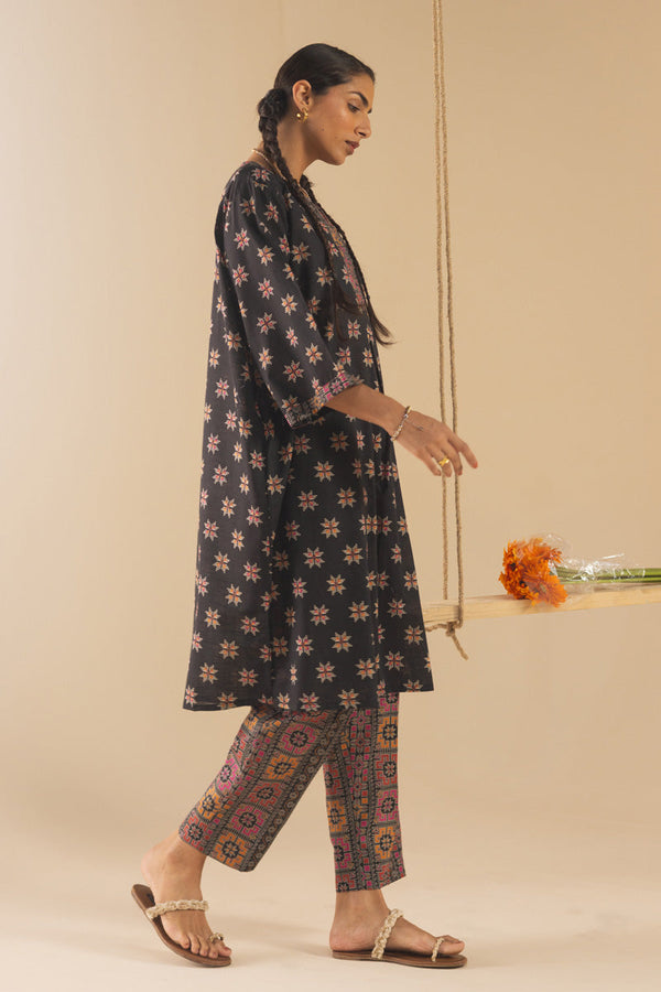 Stitch Script Printed 2-Piece Set