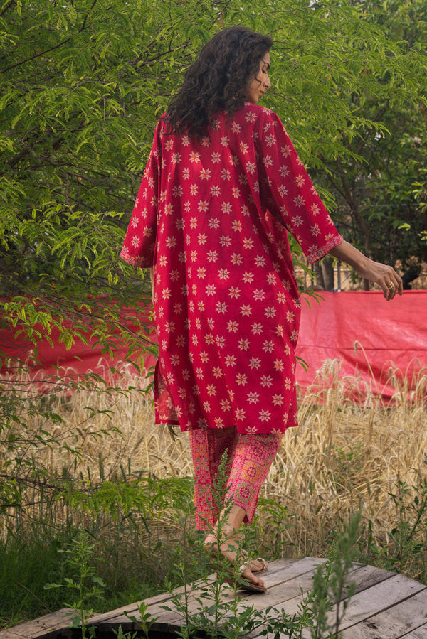 Stitch Script Printed 2-Piece Set