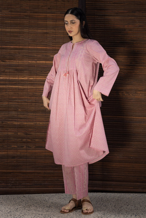 Shadow Stitch Flared Set