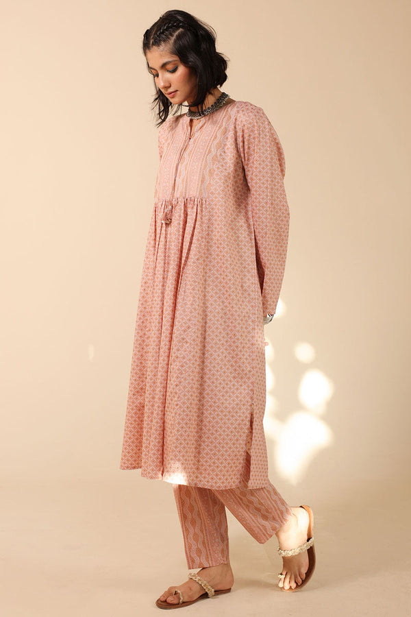 Shadow Stitch Flared Set
