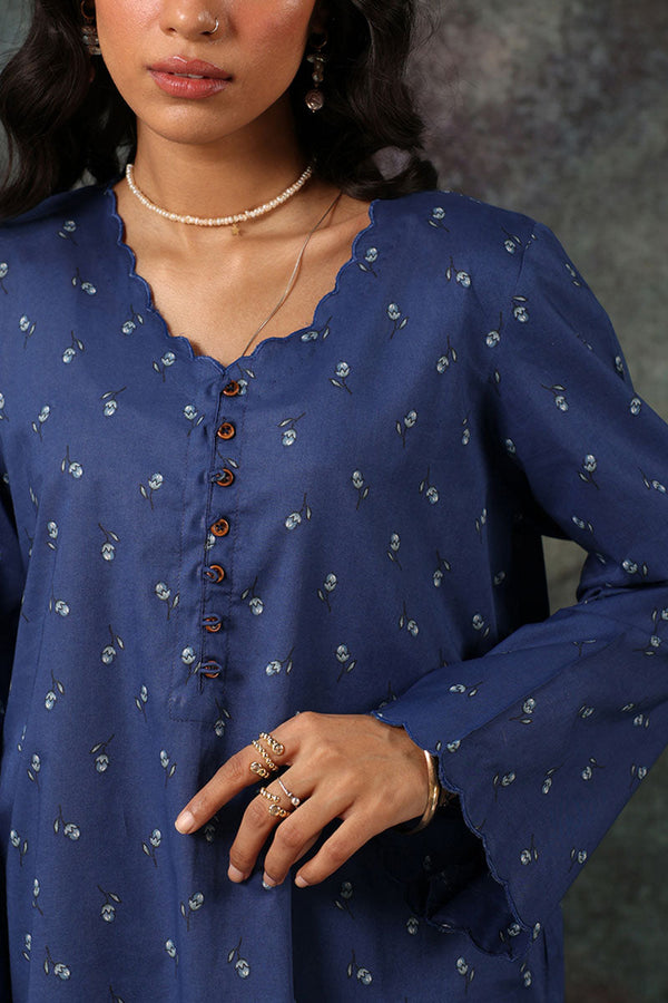 Indigo Petals Printed Set
