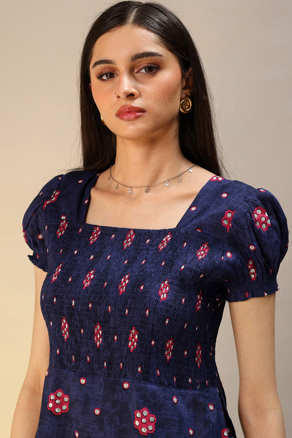 Sheehsakari Smocked Dress