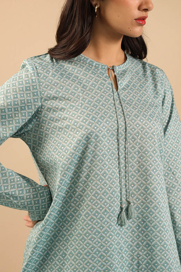 Shadow Stitch Gharara Set