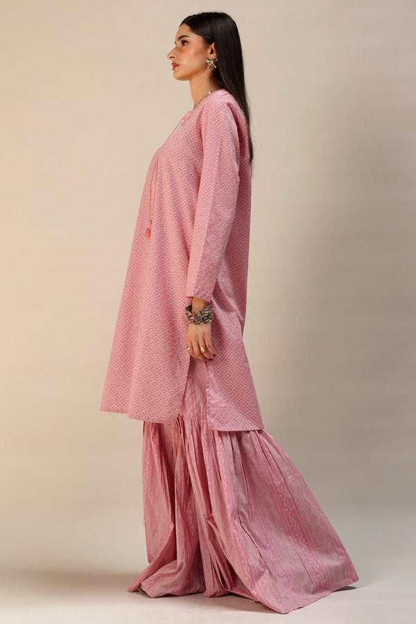 Shadow Stitch Gharara Set